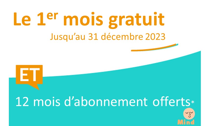 Un coaching santé de votre choix d'une valeur de 180 euros offert, jusqu'au 31 décembre 2023 et le premier mois gratuit